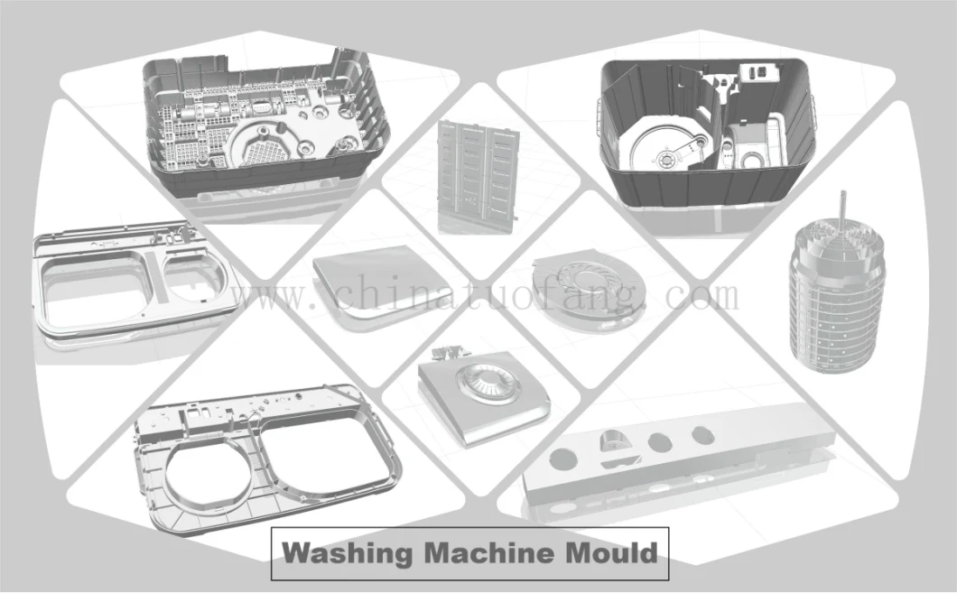 Plastic Injection Mould for Washing Machine Cover Plastic Auto Mould Home Appliance Mold