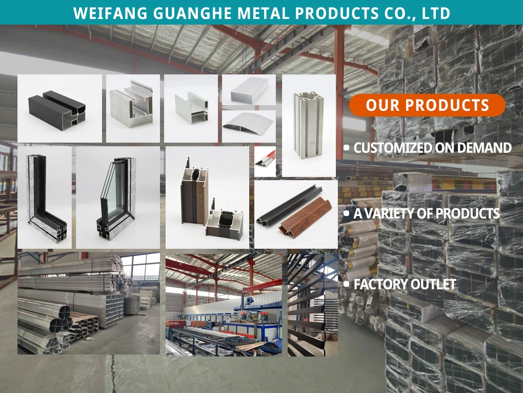 Industrial Aluminum Profile Extrusion Process, Anodic Oxidation Spraying Electrophoretic Surface Treatment Processing