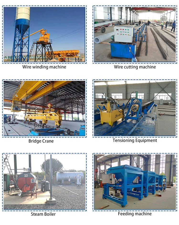 Haiyu Overseas Project Electric Concrete Pole Making Machine Mould Manufacturing Plant